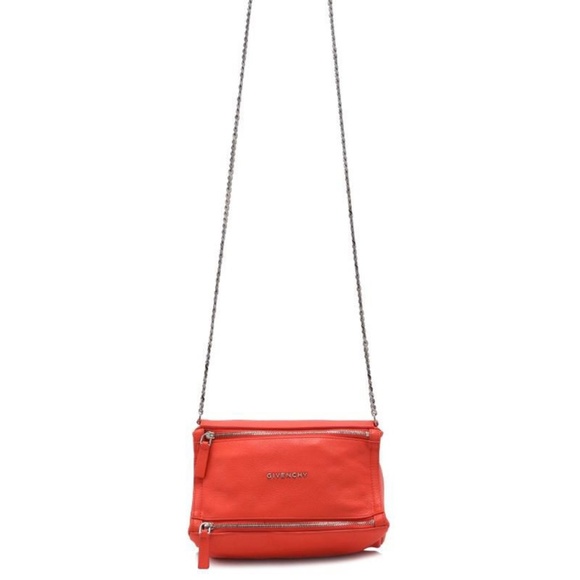 GIVENCHY Red Sugar Goatskin Mini Chain Pandora Bag - Picture 2 of 16